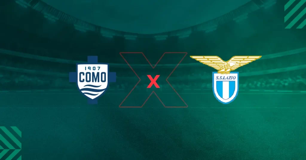 Escudos de Como x Lazio se enfrentaram na 1ª rodada da Série A.