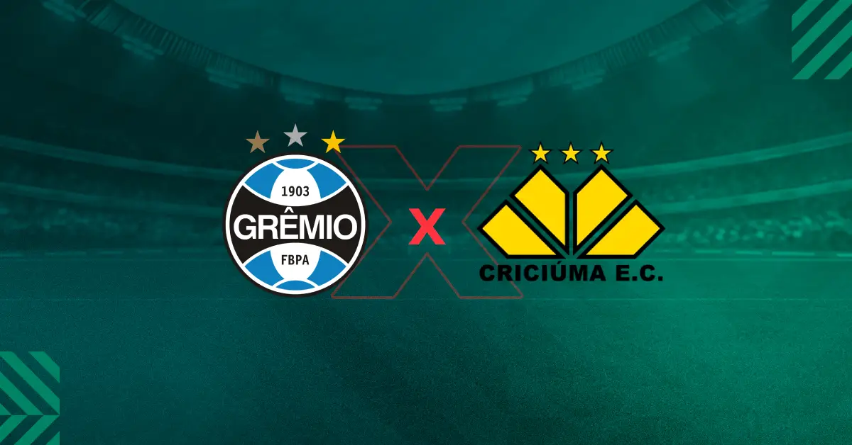 Grêmio x Criciúma se enfrentam pelo Brasileirão