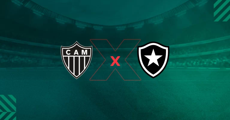 Escudos de Atlético-MG x Botafogo que jogam pelo Brasileirão Série A.