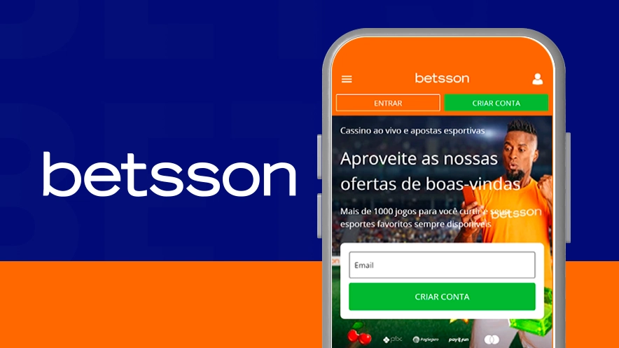 Imagem mostra smartphone aberto na página principal da Betsson