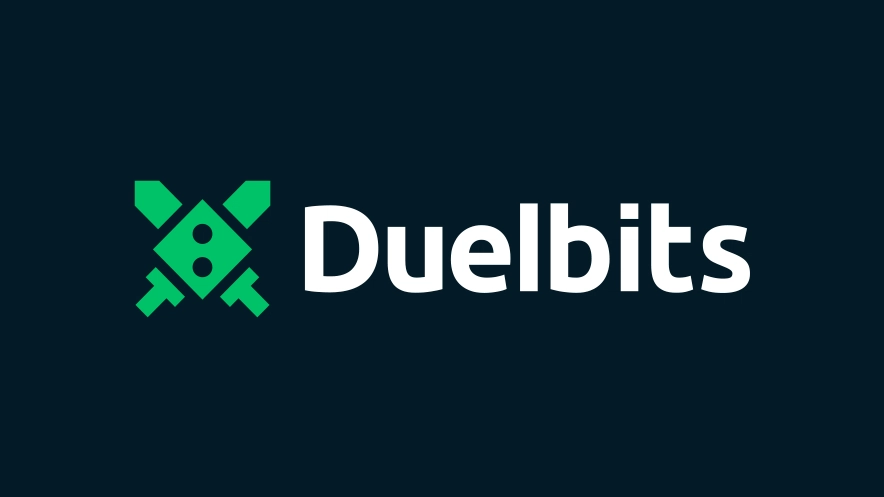 Imagem mostra logomarca da Duelbits