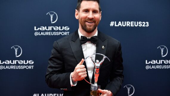 Messi Laureus 2023 (foto: AFP)