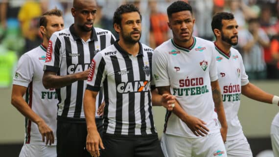 Jogadores de Atlético-MG e Fluminense durante partida (foto: Bruno Cantini/Atlético-MG)