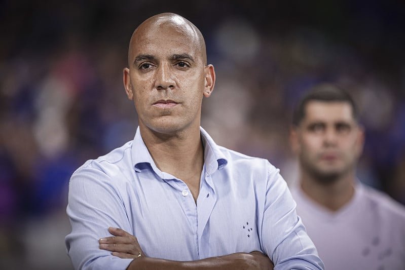 Pepa e os jogadores do Cruzeiro falaram sobre o afastamento de Richard do clube (foto: Staff Images / Cruzeiro)