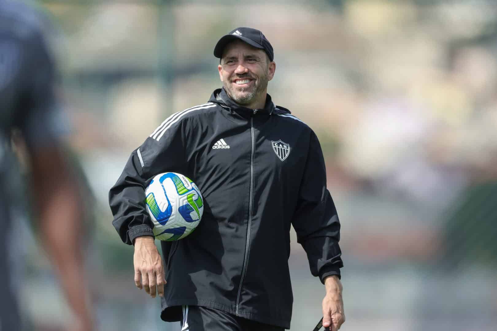 Eduardo Coudet, técnico do Atlético-MG (foto: Pedro Souza/Atlético-MG)