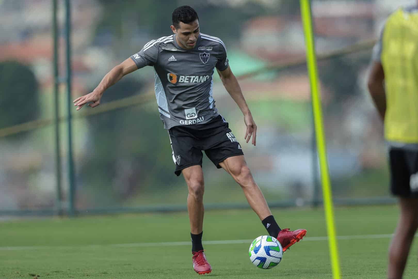 Alan Kardec durante treino do Atlético-MG (foto: Pedro Souza/Atlético-MG)