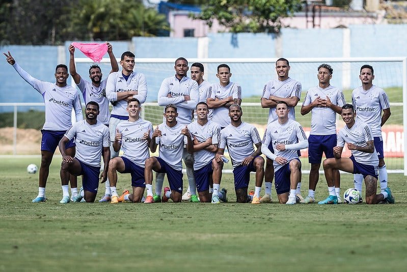 O Cruzeiro divulgou os relacionados do técnico Pepa para a partida contra o Flamengo (foto: Gustavo Aleixo/Cruzeiro)
