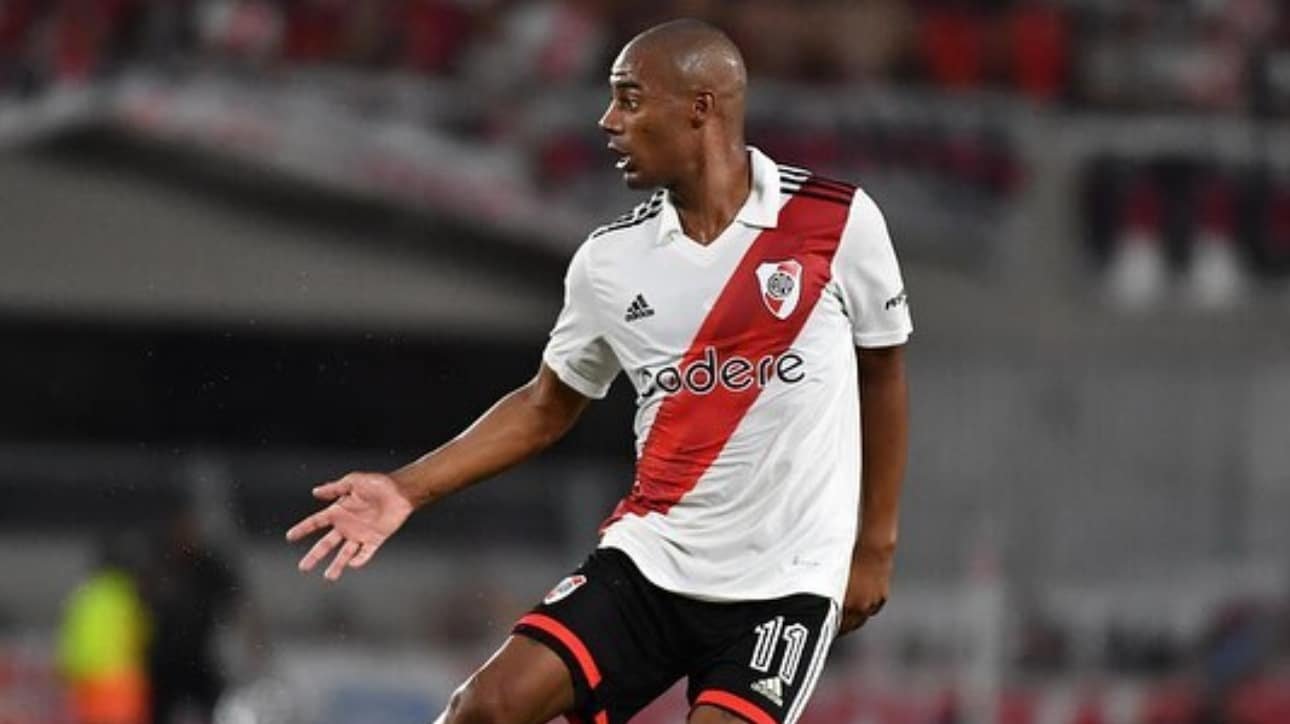 Nicolas de La Cruz jogando pelo River Plate (foto: Instagram de Nicolás de La Cruz)