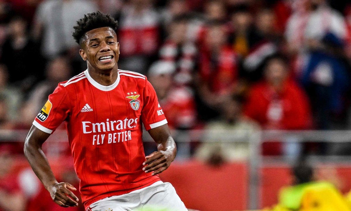 David Neres, em jogo contra o Sporting (foto: AFP)