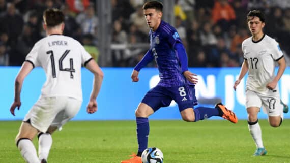 Argentina goleou a Nova Zelândia pelo mundial Sub-20 (foto: AFP)