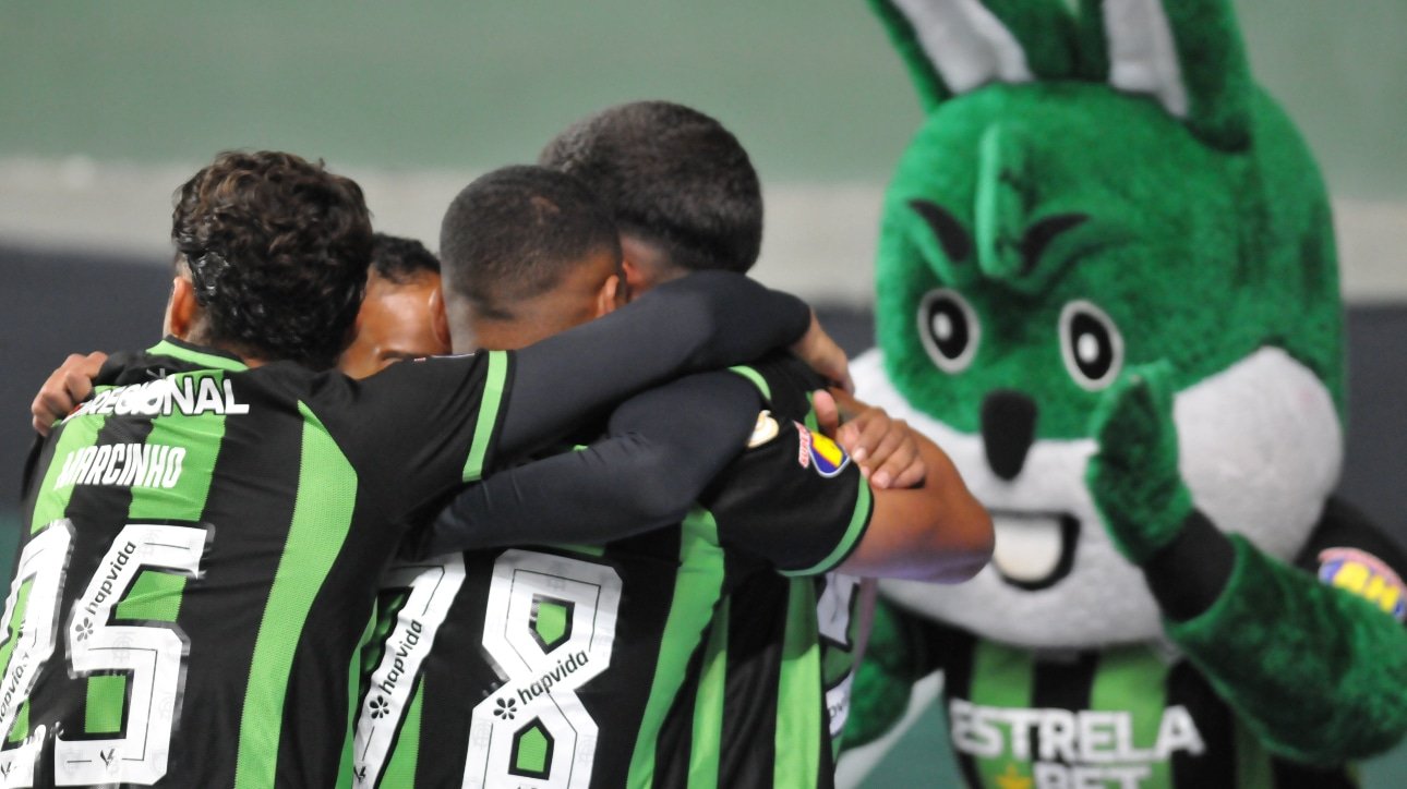 América-MG vem embalado de vitória sobre o Fortaleza (foto: Alexandre Guzanshe/EM/D.A Press.)