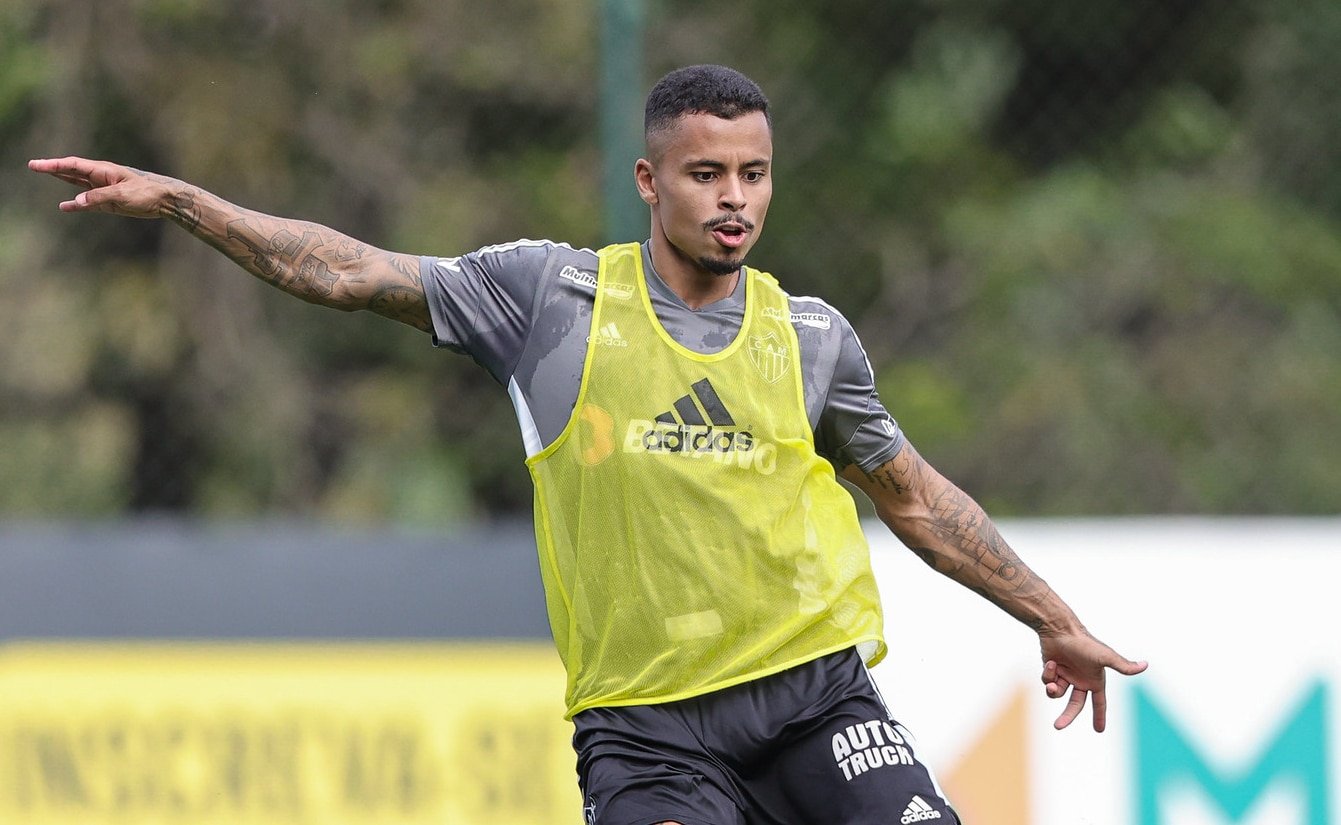 Allan durante treino do Atlético-MG (foto: Pedro Souza/Atlético-MG)