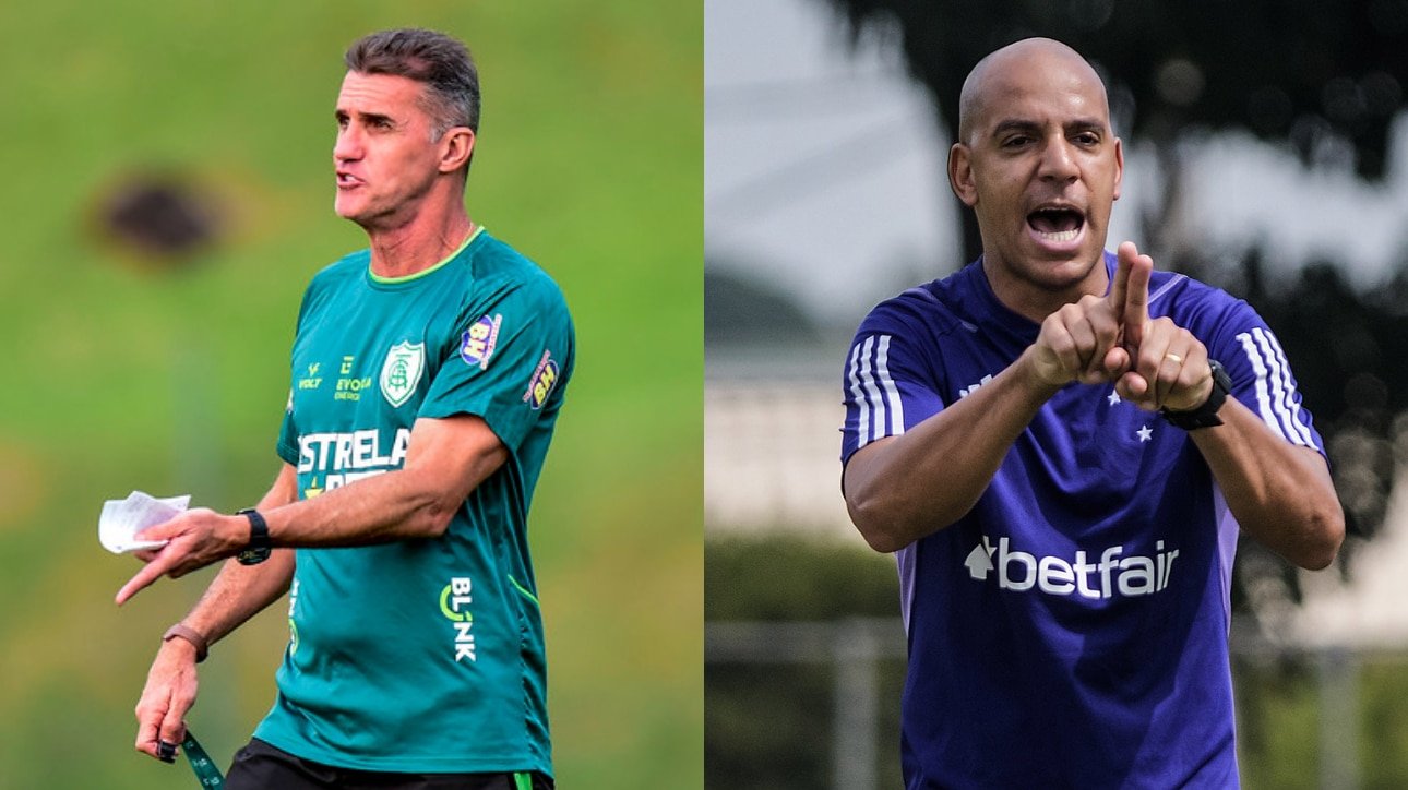 América-MG e Cruzeiro (foto: Mourão Panda/América-MG --- Gustavo Aleixo/Cruzeiro)