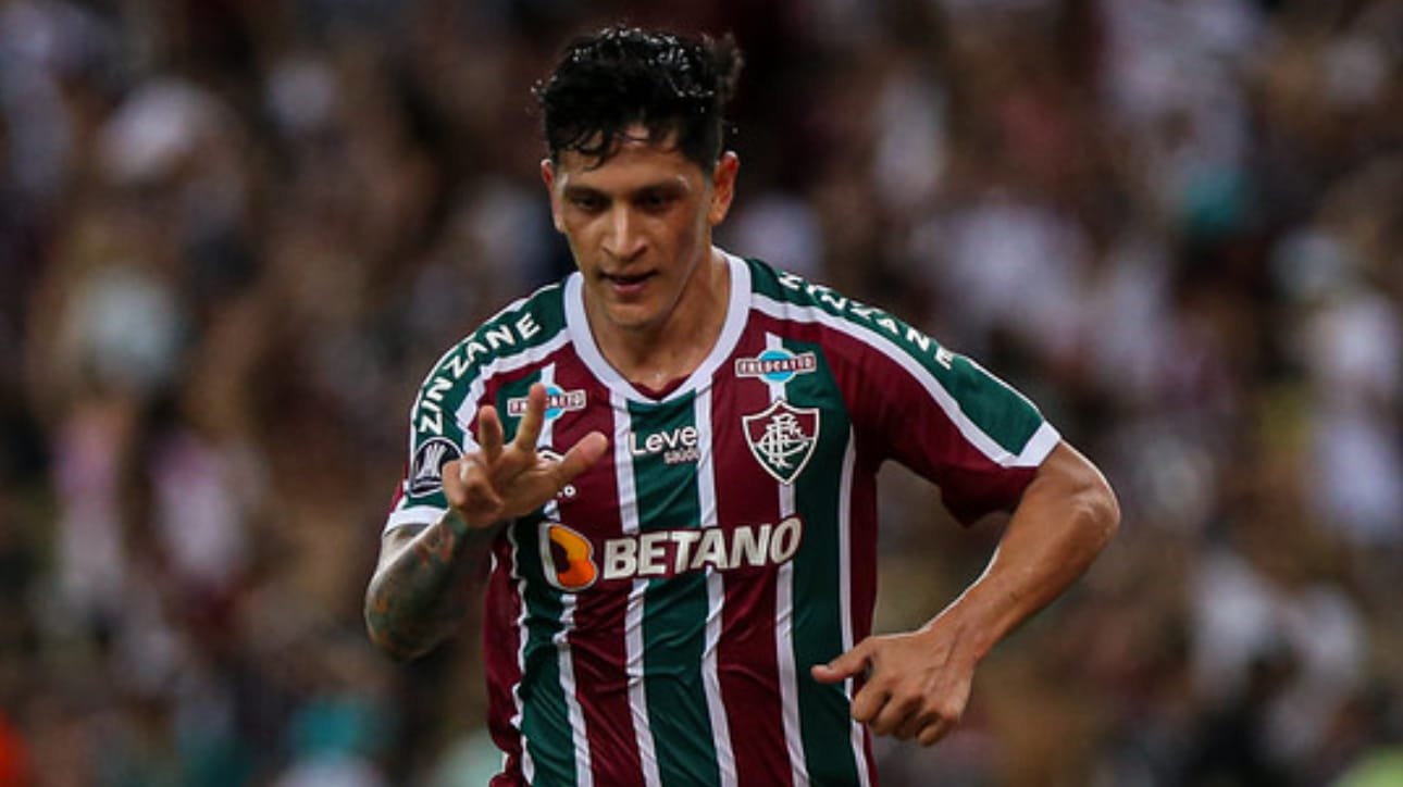 Germán Cano foi o grande nome da goleada do Fluminense sobre o River Plate (foto: MARCELO GONÇALVES / FLUMINENSE FC)