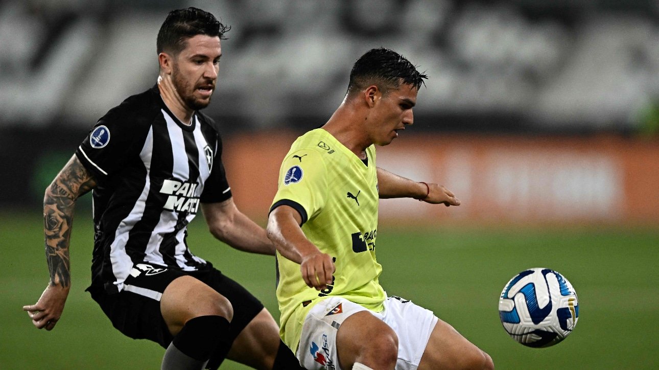 Botafogo e LDU não conseguem marcar gols e saem zerados do Nilton Santos (foto: MAURO PIMENTEL / AFP)