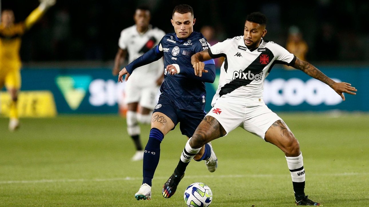 Coritiba abriu o placar com Zé Roberto, mas Erick Marcus empatou para o Vasco (foto: Daniel RAMALHO/VASCO)