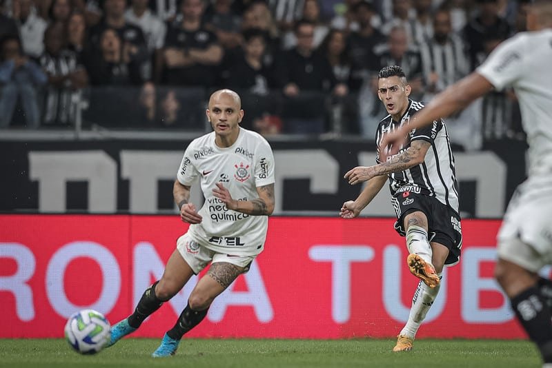 Cristian Pavón do Atlético-MG contra Corinthians (foto: Pedro Souza / Atlético)