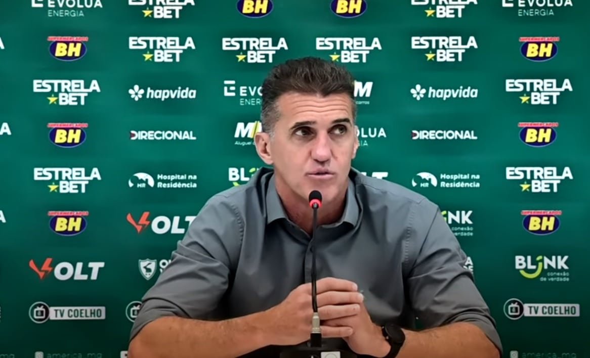 Treinador do América-MG, Vagner Mancini (foto: Reprodução/YouTube)
