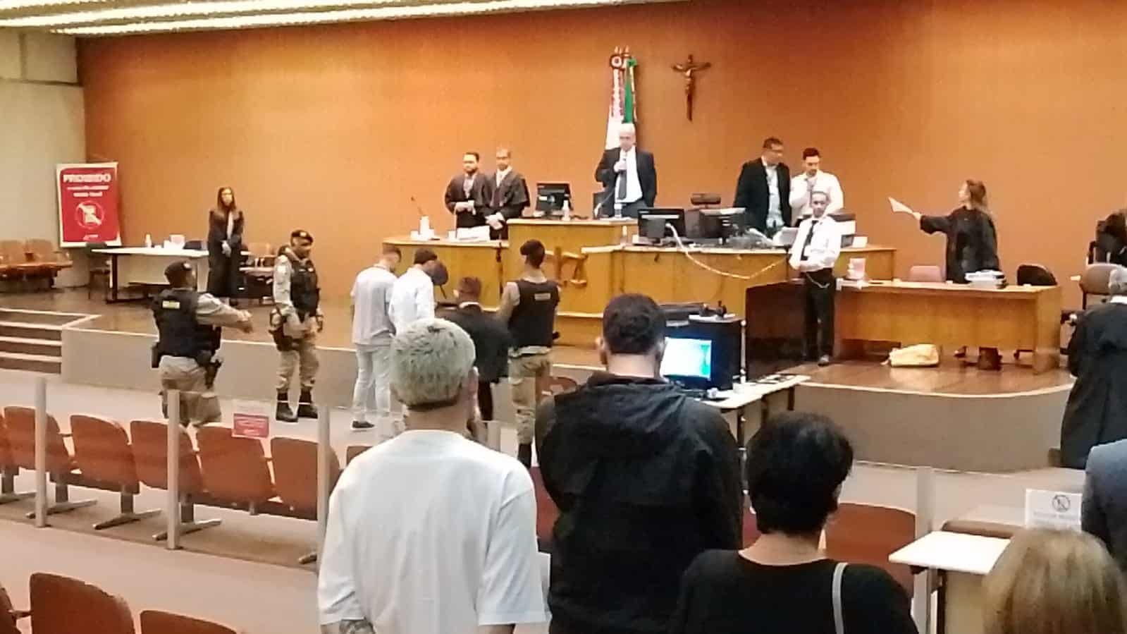 Julgamento de torcedores do Cruzeiro (foto: Joubert Oliveira/Fórum Lafayette)