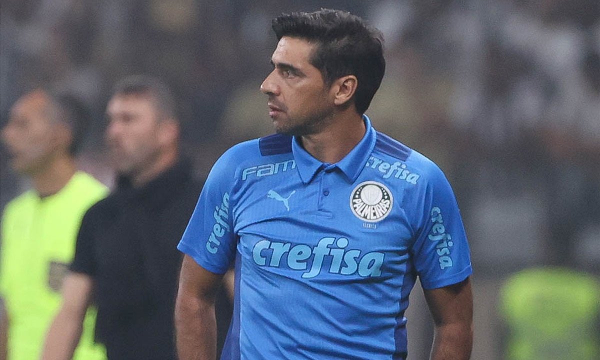 Técnico Abel Ferreira, do Palmeiras, em jogo contra o Atlético, no Mineirão, pelo Campeonato Brasileiro (foto: Cesar Greco/Palmeiras)