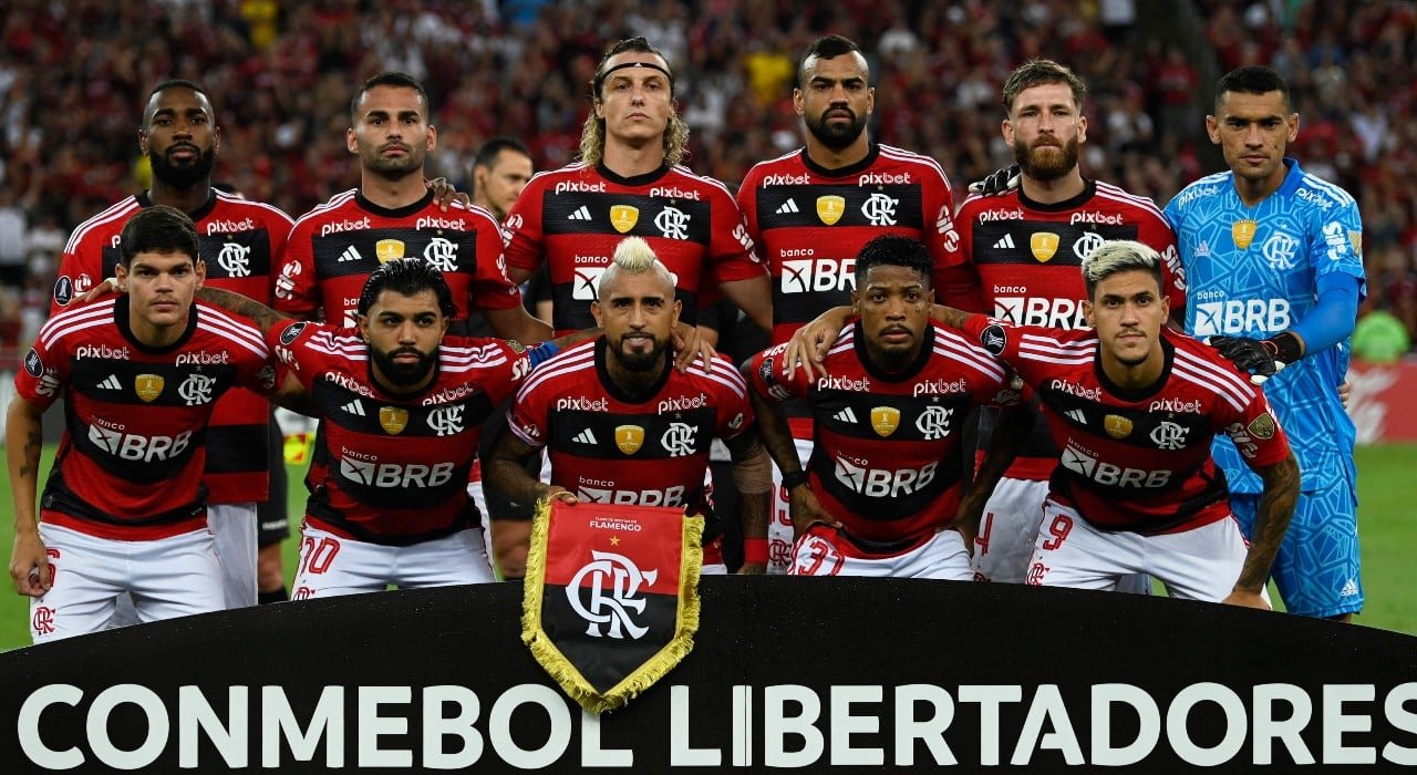 Equipe do Flamengo (foto: MAURO PIMENTEL / AFP)