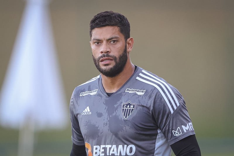 Hulk em treino na Cidade do Galo (foto: Pedro Souza/Atlético-MG)