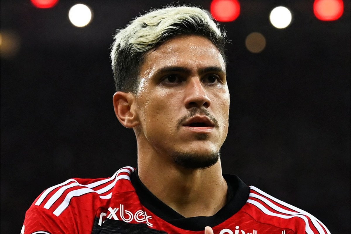 Pedro, atacante do Flamengo (foto: MAURO PIMENTEL/AFP)