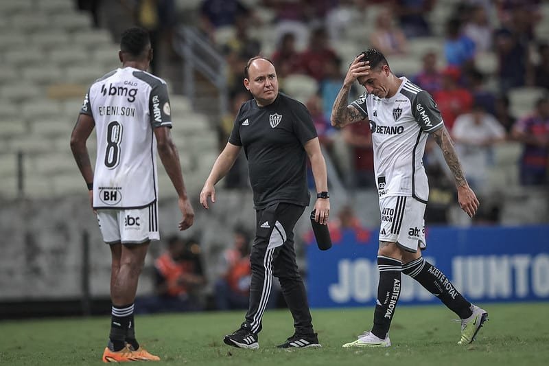 Atlético perdeu para o Fortaleza por 2 a 1 (foto: Pedro Souza/Atlético)