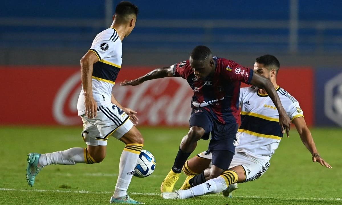 Boca Juniors enfrenta o Monagas pela Libertadores (foto: YURI CORTEZ/AFP)