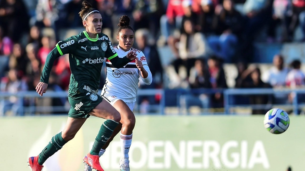 São Paulo e Palmeiras no clássico pelo Brasileiro Feminino (foto: Mauro Horita/Staff Images/CBF)