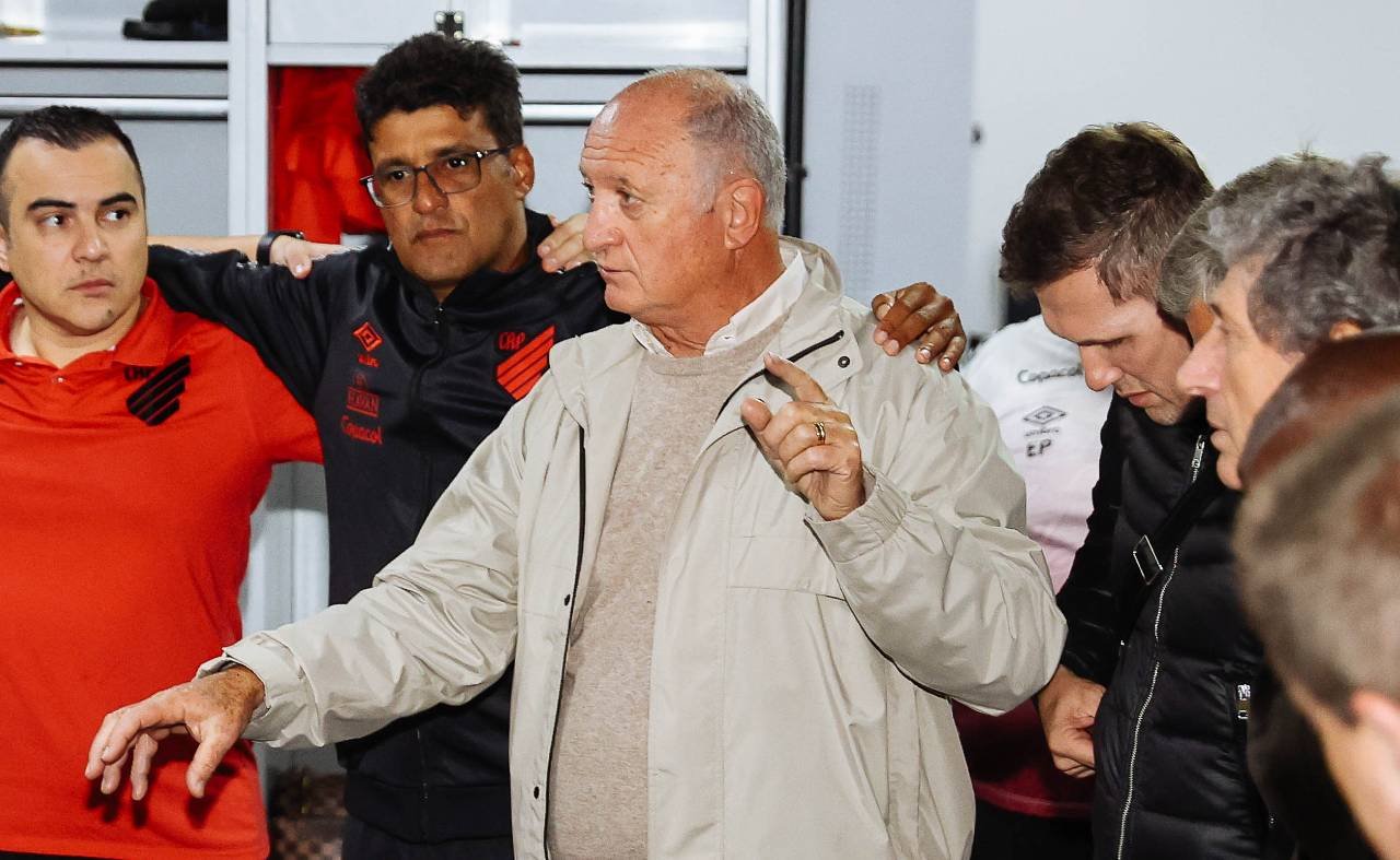 Felipão no Athletico (foto: Divulgação/Athletico)