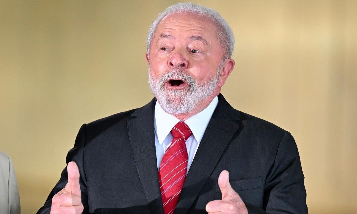 Lula, presidente do Brasil, em discurso. (foto: EVARISTO SA/AFP)