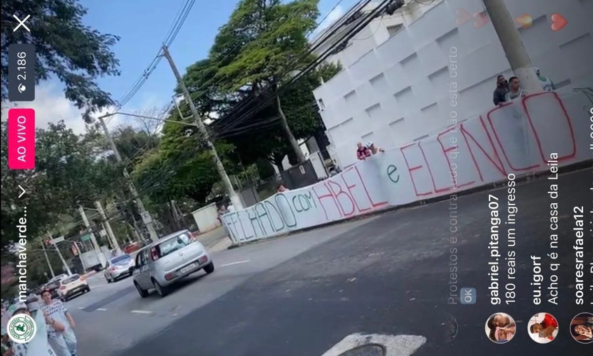 Protesto da Mancha Verde (foto: Reprodução/Instagram)