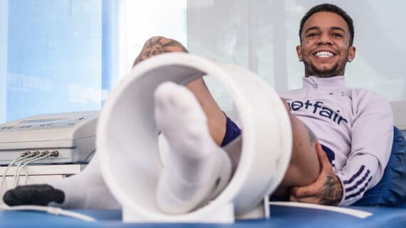 Rafael Bilu trata lesão no tendão de Aquiles (foto: Gustavo Aleixo/Cruzeiro)