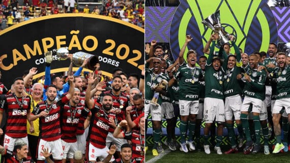 Flamengo e Palmeiras (foto: AFP PHOTO)