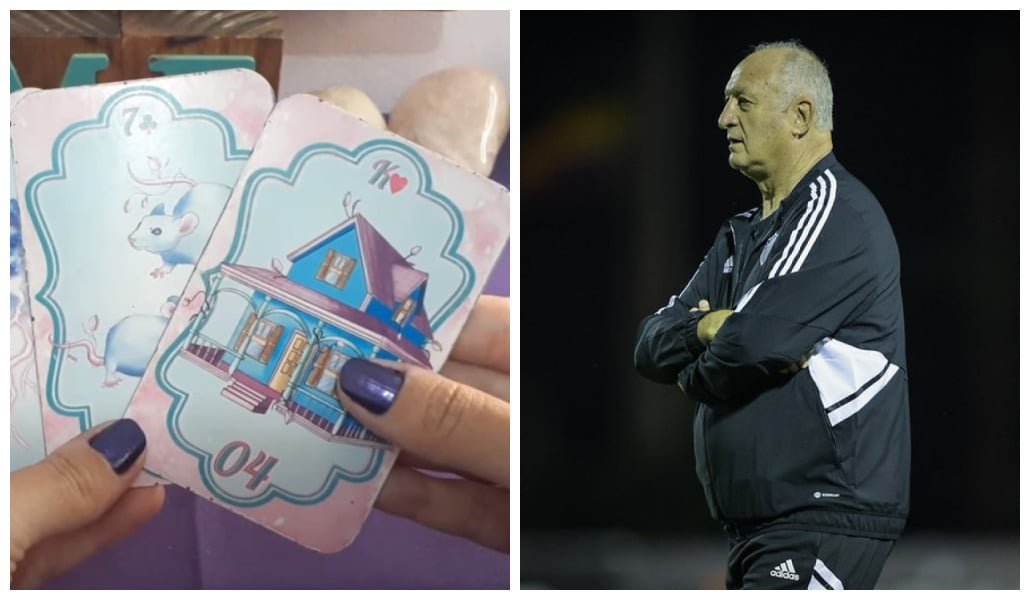 Tarot e técnico do Atlético-MG (foto: Montagem: Reprodução YouTube/Pedro Souza / Atlético)