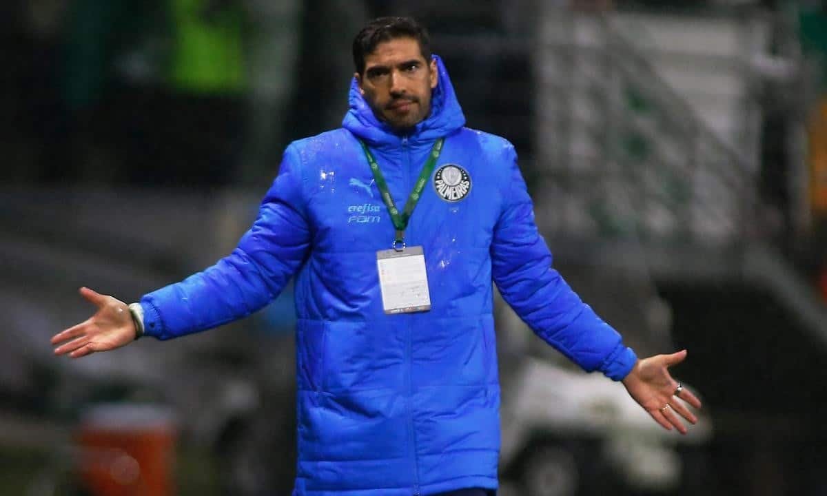 Abel Ferreira em partida do Palmeiras. (foto: NORBERTO DUARTE/AFP)