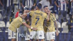 Atlético-MG chegou aos nove pontos no Grupo G da Libertadores com a vitória sobre o Alianza Lima - Crédito: 