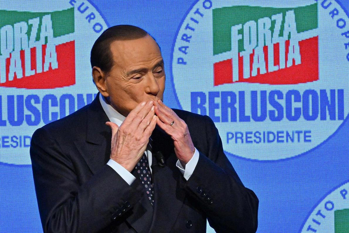 Silvio Berlusconi, ex-presidente do Milan (foto: Filippo MONTEFORTE / AFP - 23/9/22)