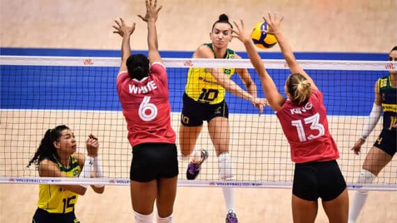 Brasil x Canadá Liga das Nações (foto: Reprodução/FIVB)