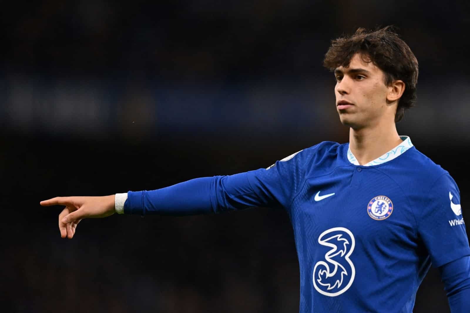 João Félix jogando com a camisa do Chelsea (foto: Glyn KIRK / AFP)