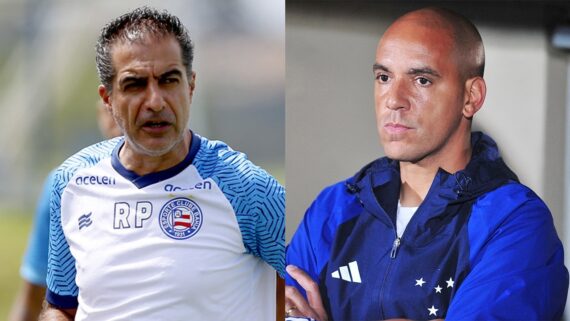 Renato Paiva é treinador do Bahia, e Pepa é técnico do Cruzeiro (foto: Felipe Oliveira/EC Bahia e Alexandre Guzanshe/EM/D.A Press)