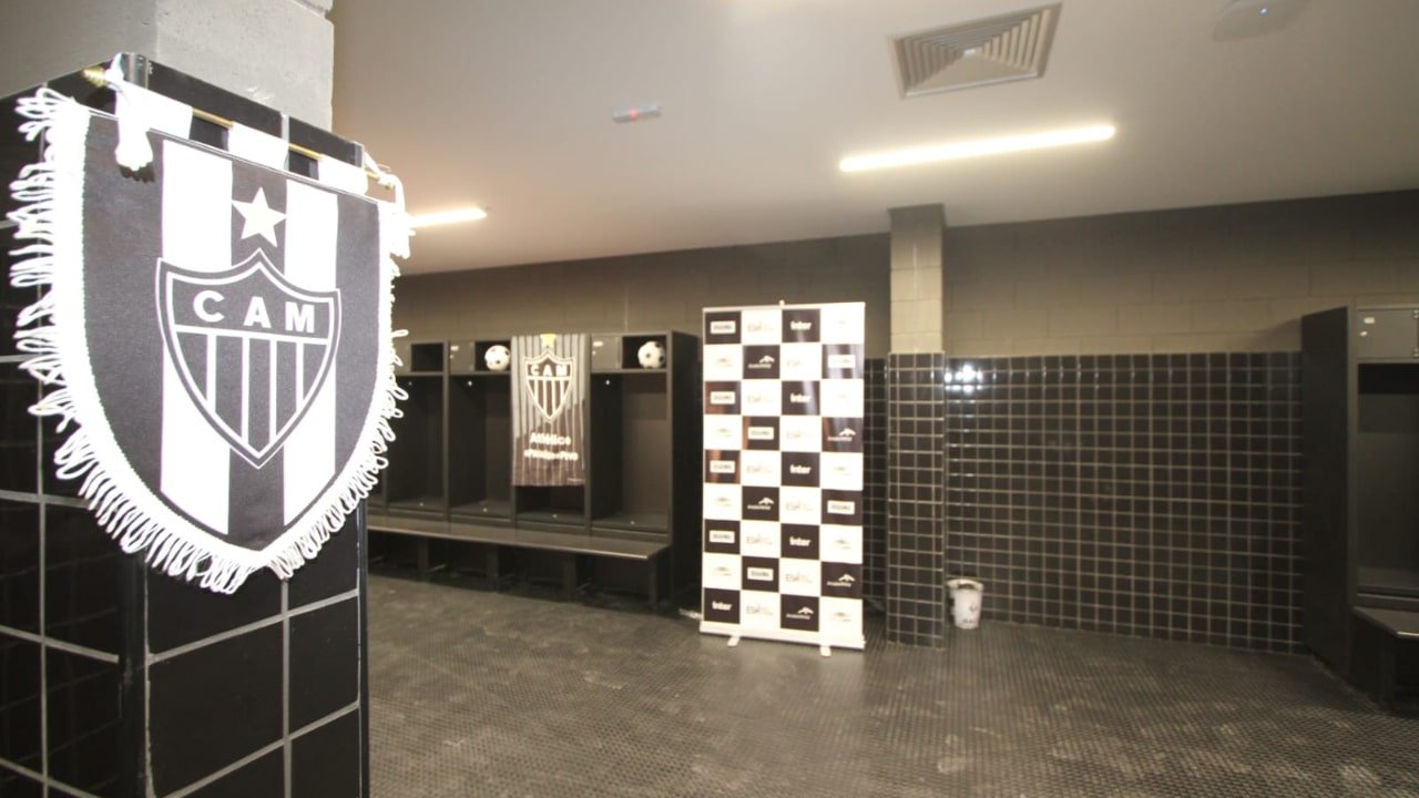 Vestiário da Arena MRV (foto: Edésio Ferreira/EM/DA.Press)