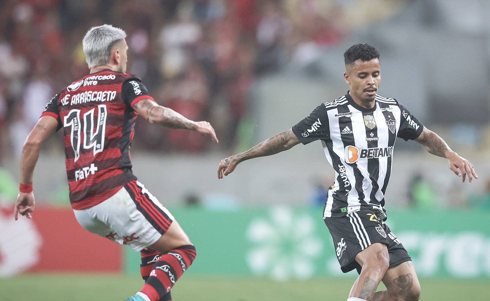 Allan durante confronto entre Flamengo e Atlético-MG (foto: Pedro Souza/Atlético-MG)