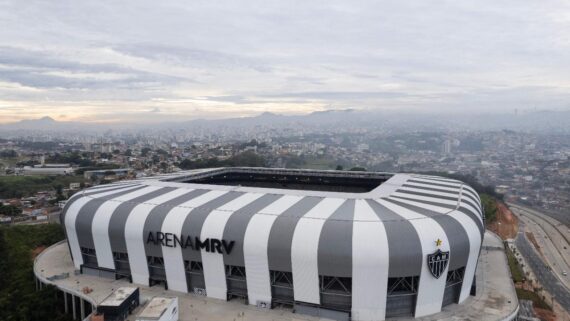 Arena MRV, novo estádio do Atlético (foto: Douglas Magno/AFP)