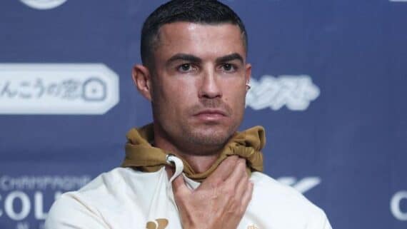 CR7, atacante do Al Nassr (foto: PAUL MILLER / AFP)