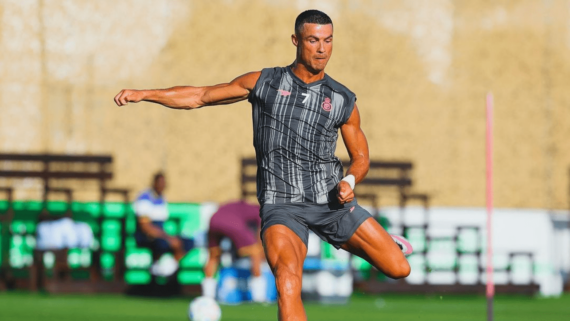 Cristiano Ronaldo em treino do Al-Nassr (foto: Reprodução Instagram)