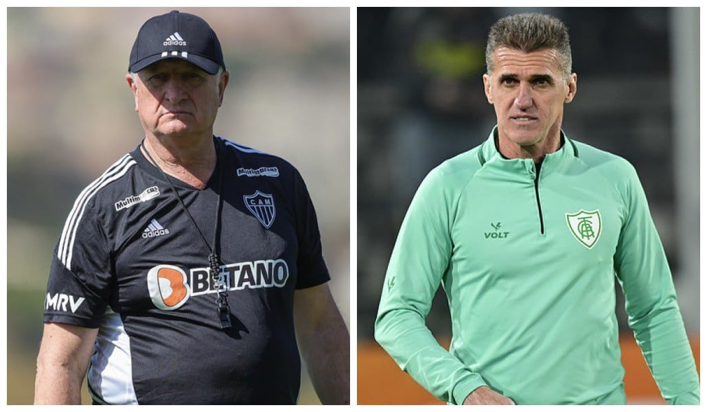 Treinadores de Galo e Coelho (foto: Montagem: Pedro Souza / Atlético e Mourão Panda / América)