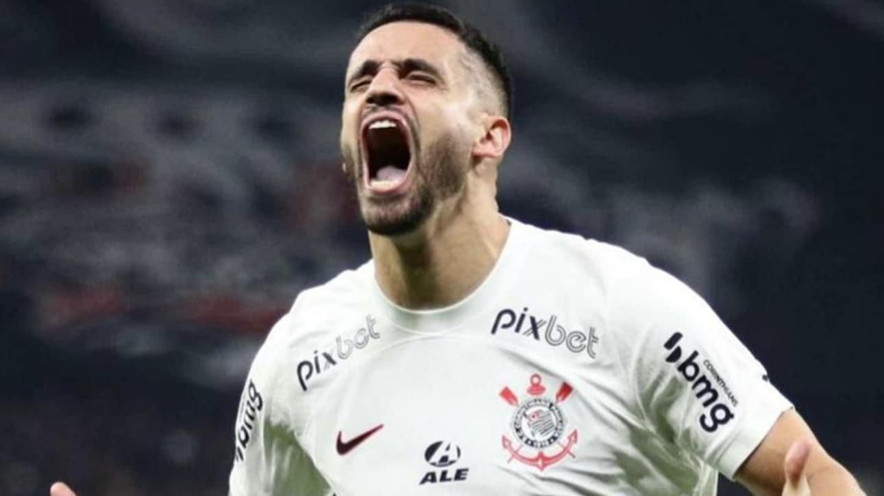 Renato Augusto comemorando (foto: Ricardo Moreira/ZIMEL PRESS)