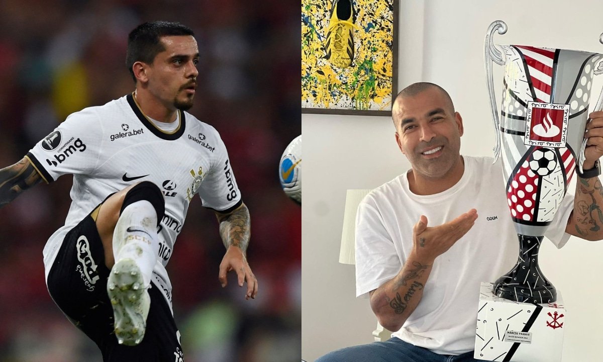 Fagner, lateral-direito do Corinthians e Emerson Sheik, ex-atacante (foto: AFP---Reprodução/Instagram)